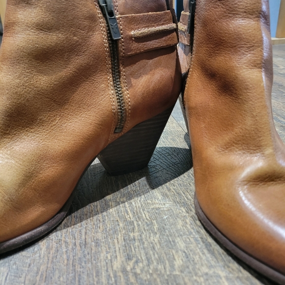 Frye Brown Leather Ankle Boots - Picture 13 of 16